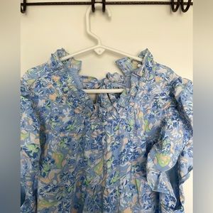 Entro Blue Floral Mini-Dress